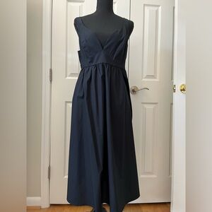 NWT ⭐️ Banana Republic Sleeveless Poplin Midi Dress Size 8